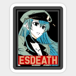 Akame Esdeath Sticker